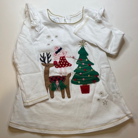 Mud Pie Other - Mud Pie Holiday Mouse Christmas Tree Long Sleeve 2T